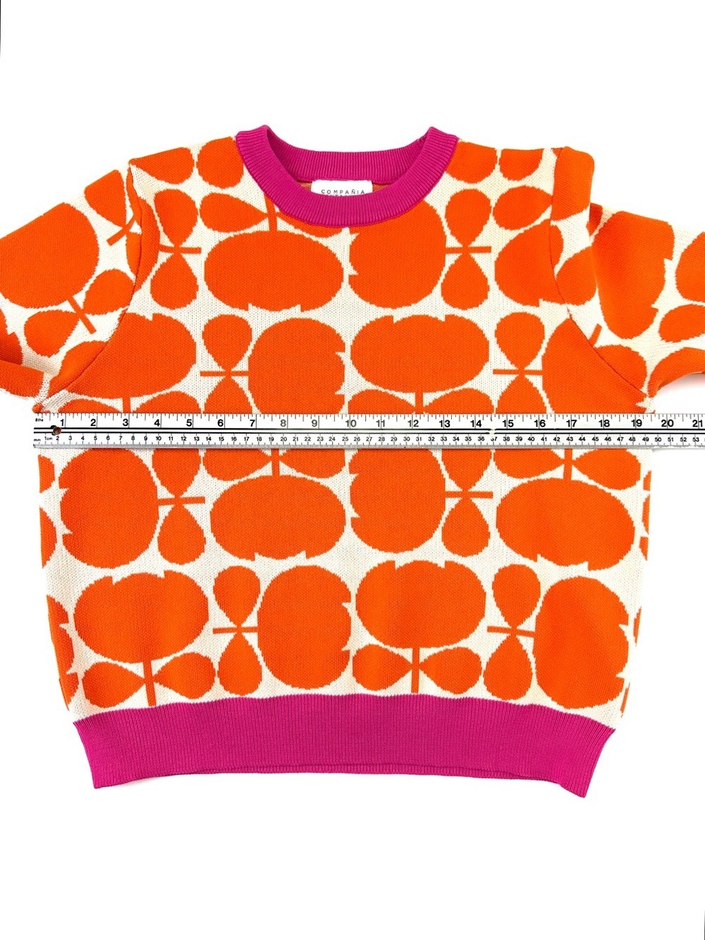 Compañia Fantastica geometric knit top Womens Large Retro Dopamine Dressing - Picture 6 of 12